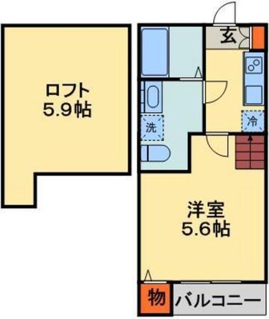 レフィナードカメオカの物件間取画像